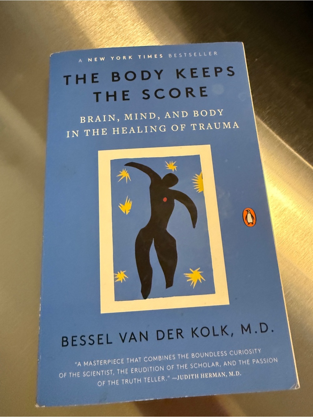 The Body Keeps the Score by Bessel van der Kolk - Blue Paperback